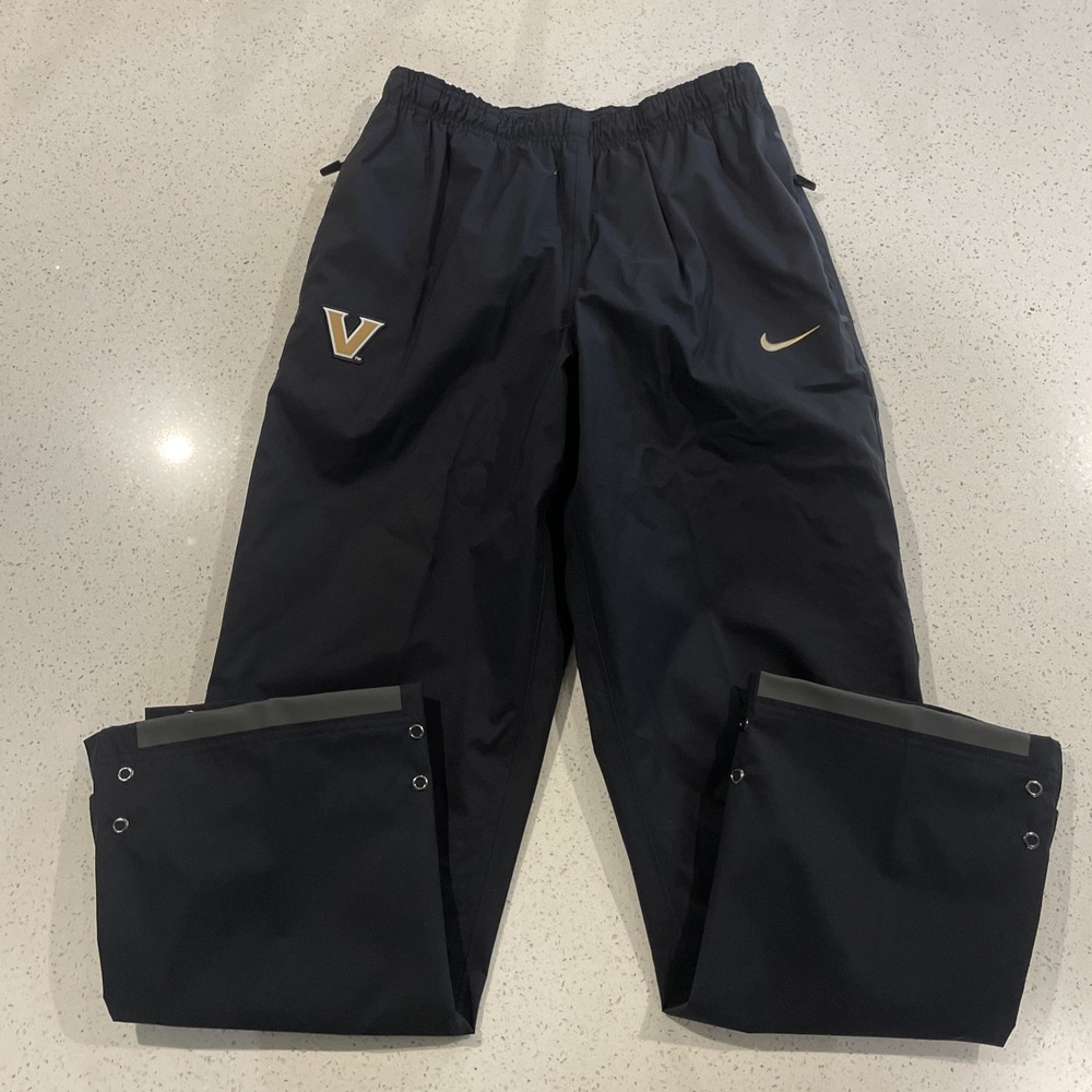 Nike Vanderbilt‎ Commodores Rain Pants M Black Track Ankle Zip